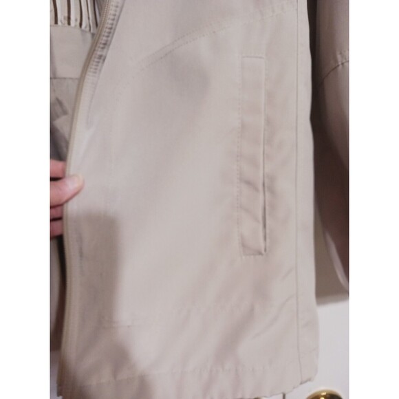 Women's Liz Claiborne Light Taupe Jacket Size L Rain? - Picture 6 of 10
